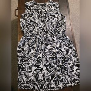 Mossimo Supply Co. Strapless Black and White Dress